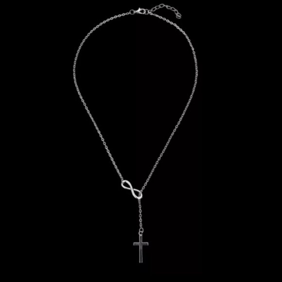 New Pendant Silver Cross Necklace - Picture 2 of 5